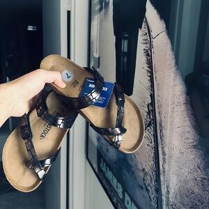 BirkenStock Mayari Microfiber upper Gator Inspired Pattern NEW WITH TAGS